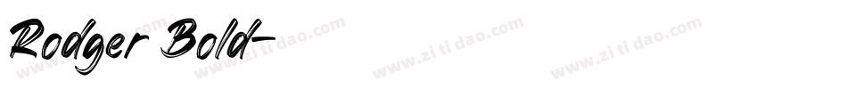 Rodger Bold字体转换